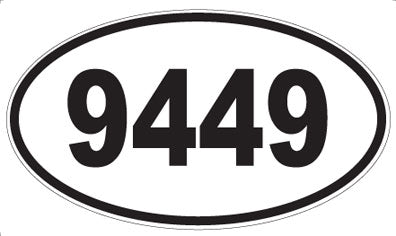 9449 - Oval Sticker