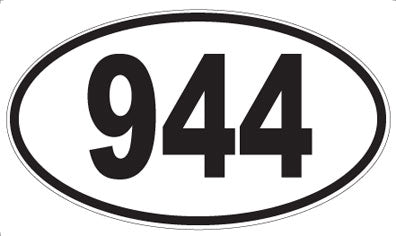 944 - Oval Sticker