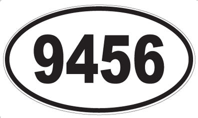 9456 - Oval Sticker