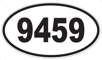 9459 - Oval Sticker