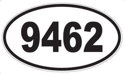 9462 - Oval Sticker