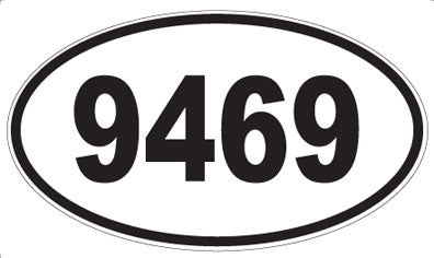 9469 - Oval Sticker