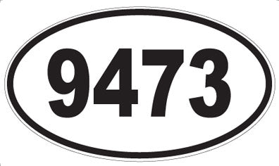 9473 - Oval Sticker