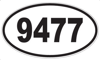 9477 - Oval Sticker