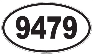 9479 - Oval Sticker