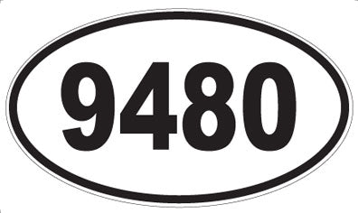 9480 - Oval Sticker