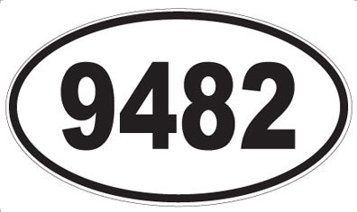 9482 - Oval Sticker