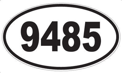 9485 - Oval Sticker