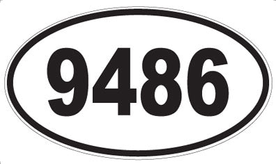 9486 - Oval Sticker