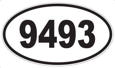 9493 - Oval Sticker