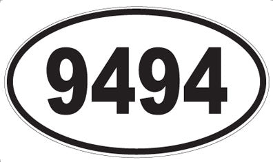 9494 - Oval Sticker