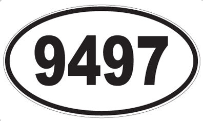 9497 - Oval Sticker