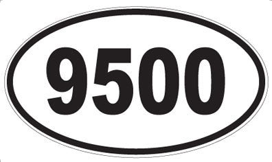 9500 - Oval Sticker