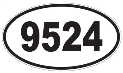 9524 - Oval Sticker