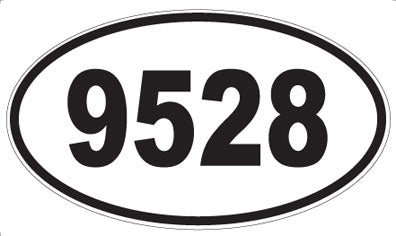 9528 - Oval Sticker
