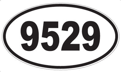 9529 - Oval Sticker