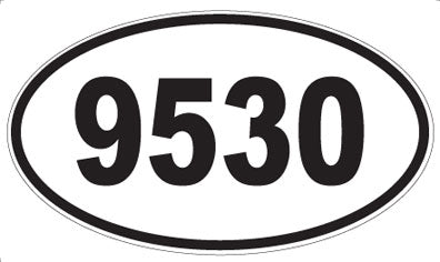 9530 - Oval Sticker