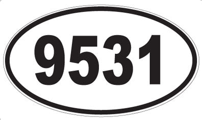 9531 - Oval Sticker