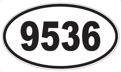9536 - Oval Sticker