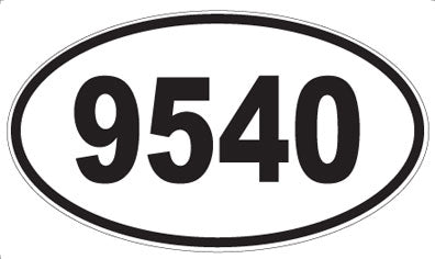 9540 - Oval Sticker