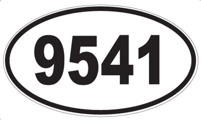 9541 - Oval Sticker