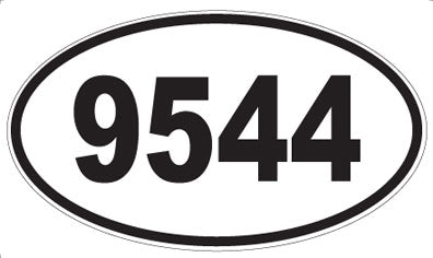 9544 - Oval Sticker