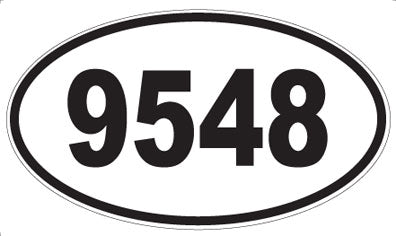 9548 - Oval Sticker