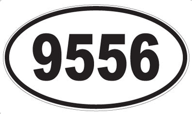 9556 - Oval Sticker