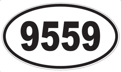 9559 - Oval Sticker