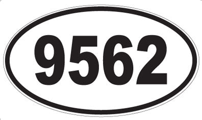 9562 - Oval Sticker