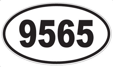 9565 - Oval Sticker