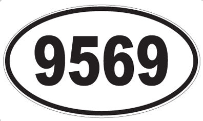 9569 - Oval Sticker