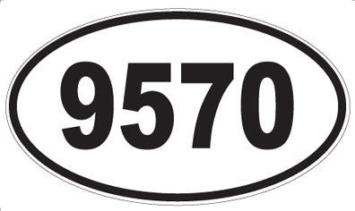 9570 - Oval Sticker