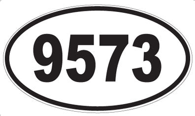 9573 - Oval Sticker