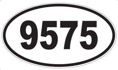 9575 - Oval Sticker