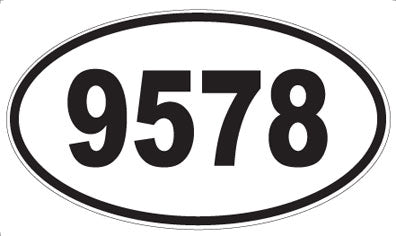 9578 - Oval Sticker