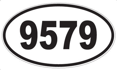 9579 - Oval Sticker