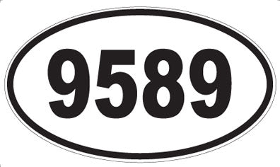 9589 - Oval Sticker