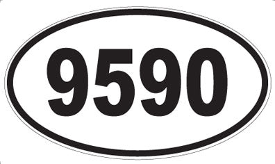 9590 - Oval Sticker