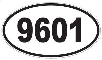 9601 - Oval Sticker