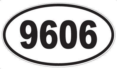 9606 - Oval Sticker