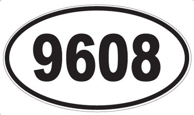 9608 - Oval Sticker