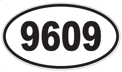 9609 - Oval Sticker