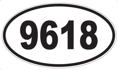 9618 - Oval Sticker