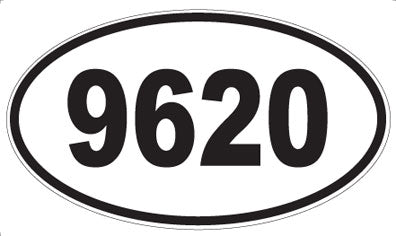 9620 - Oval Sticker