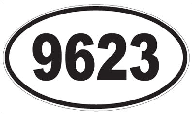 9623 - Oval Sticker