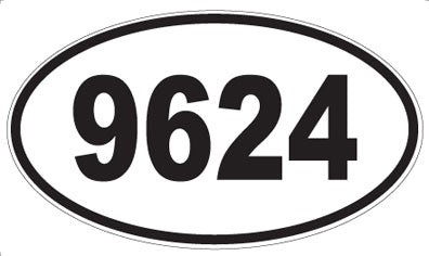 9624 - Oval Sticker
