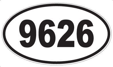 9626 - Oval Sticker