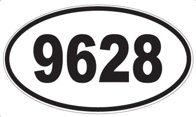 9628 - Oval Sticker