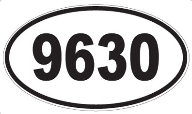 9630 - Oval Sticker